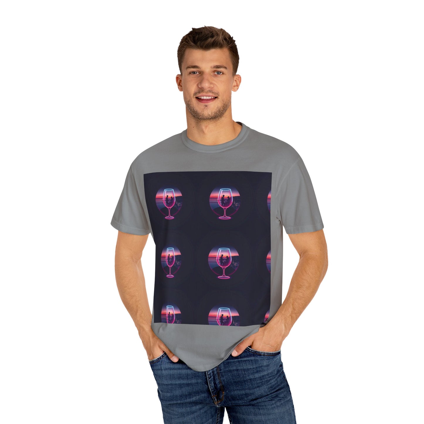 Retro Sunset Glasses T-Shirt, Unisex Garment-Dyed Tee for Casual Wear, Vintage Aesthetic Shirt, Gift for Friends, Summer Vibes Tee, [...]