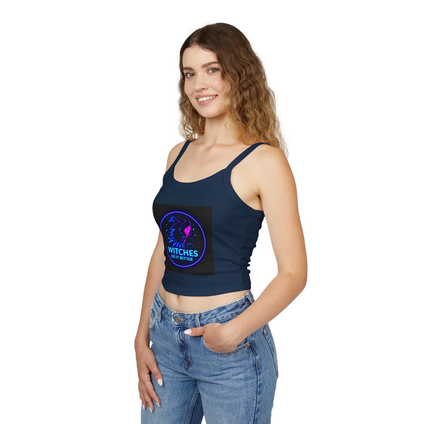 Women's Neon Graphic Tank Top - Perfect for Witches & Festival Lovers, Summer Fashion, Witchy Vibes, Occasions & Celebrations