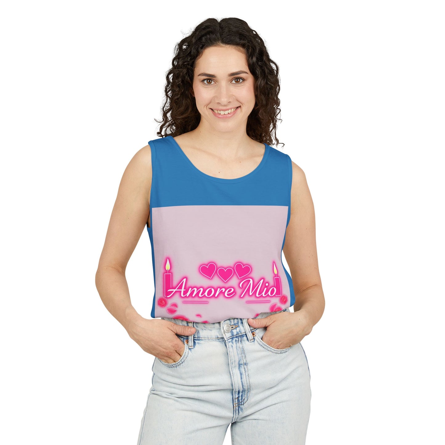 Unisex Graphic Tank Top, Cute Casual Summer Wear, Perfect for Gifts, Self-Love Celebration, Festive & Fun, Daily Comfort