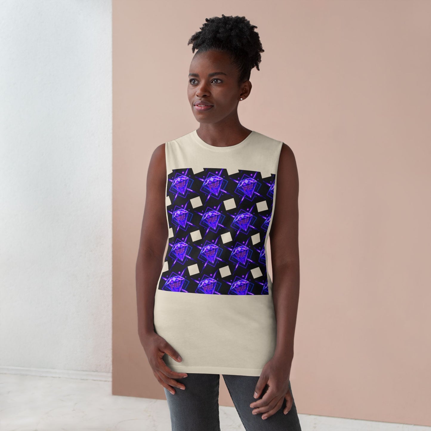 Unisex Graphic Tank Top, Trendy Summer Wear, Perfect for Festivals, Casual Outings, Vibrant Pattern Top, Comfortable Everyday Style