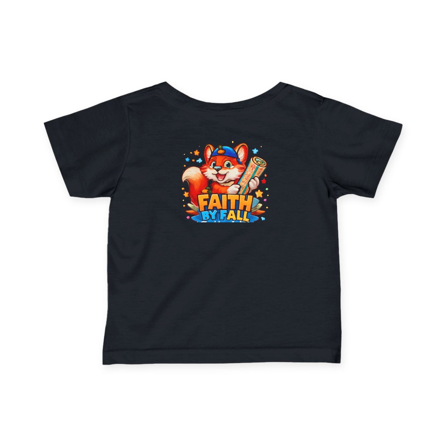 Infant Tee — Cute Fox "Faith Fox" Graphic Baby Shirt