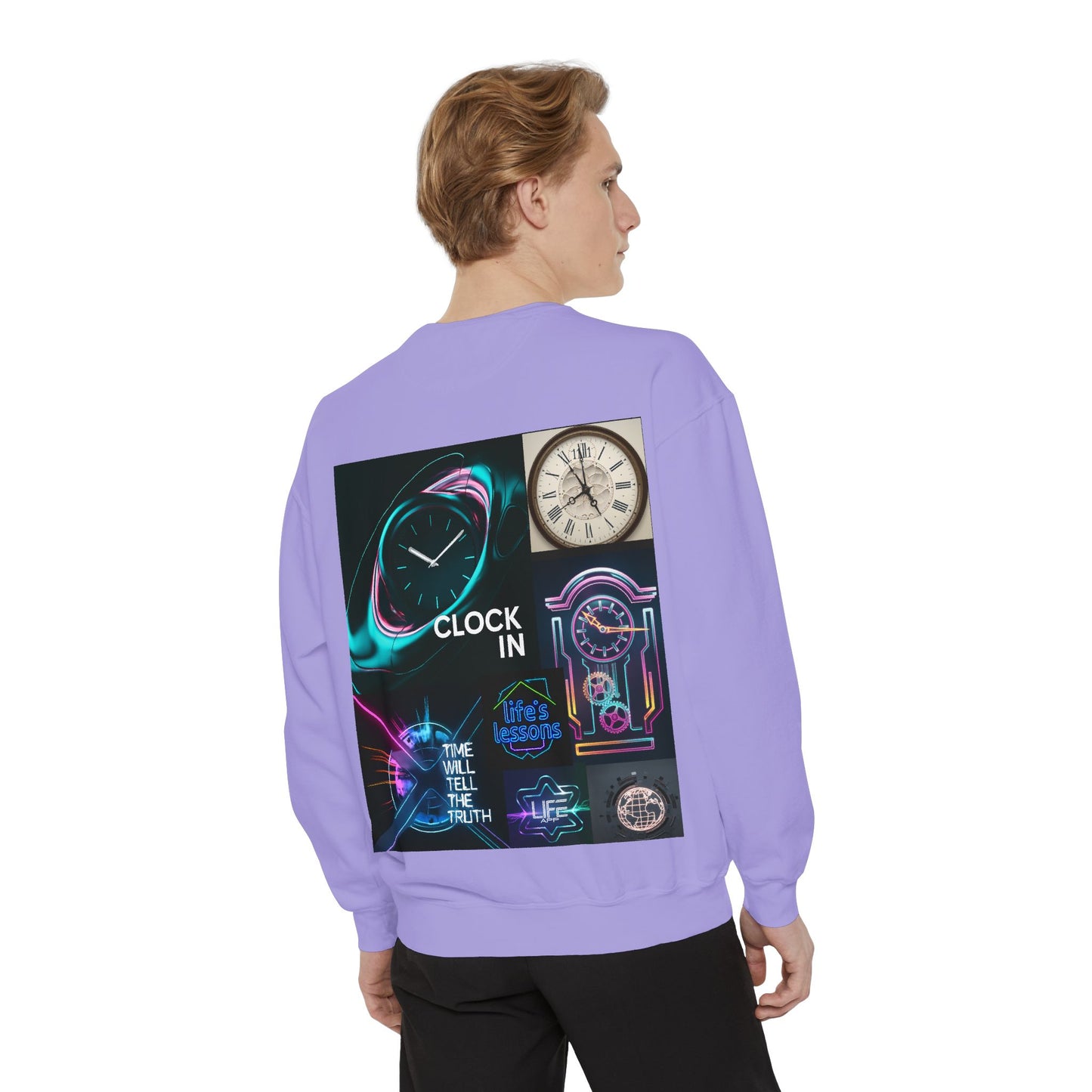 Retro Neon Clock Sweatshirt