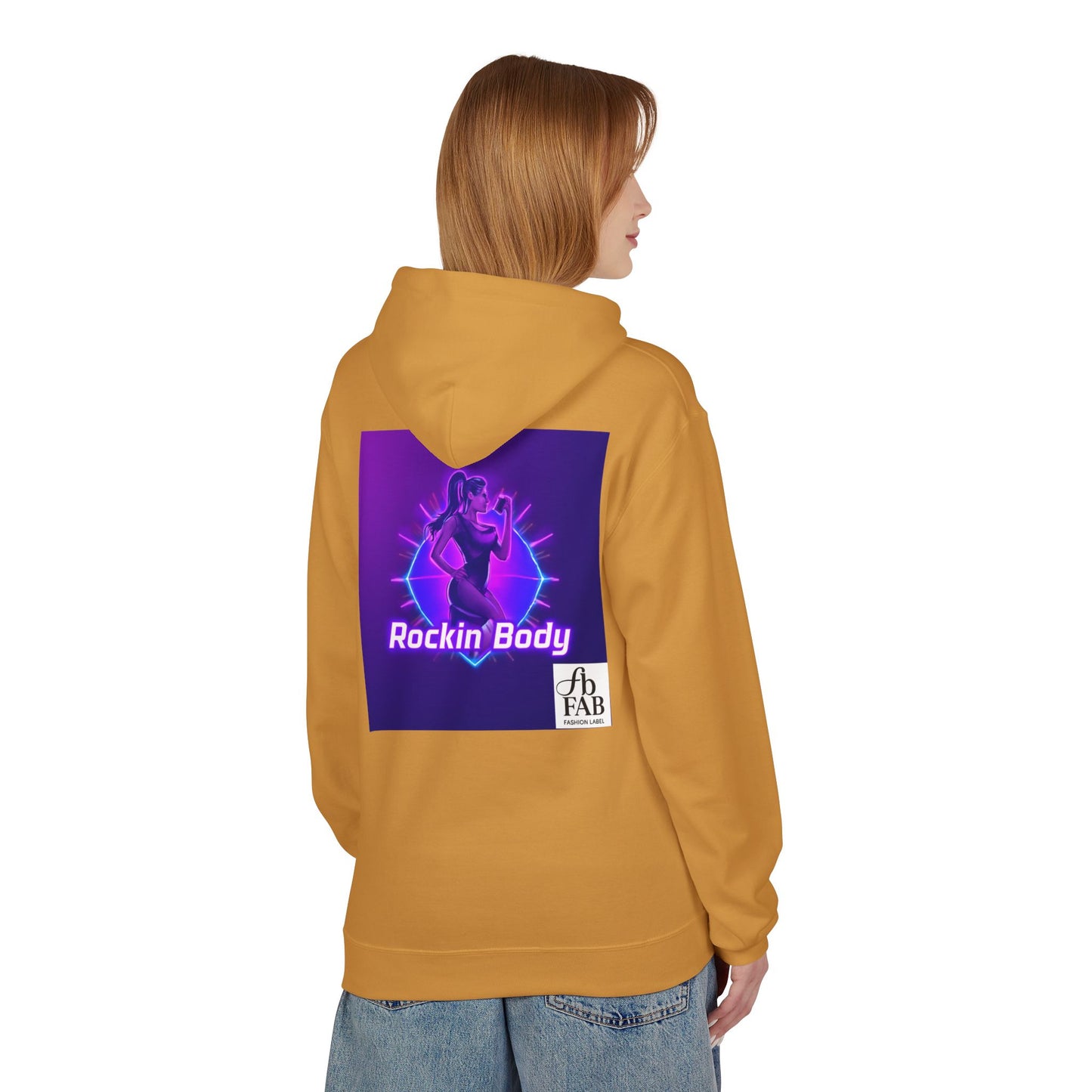 Rock Your Body Fleece Hoodie | Unisex Midweight Hoodie, Cozy Sweatshirt, Unique Gift for Fitness Lovers, Casual Wear, Music Inspired Apparel