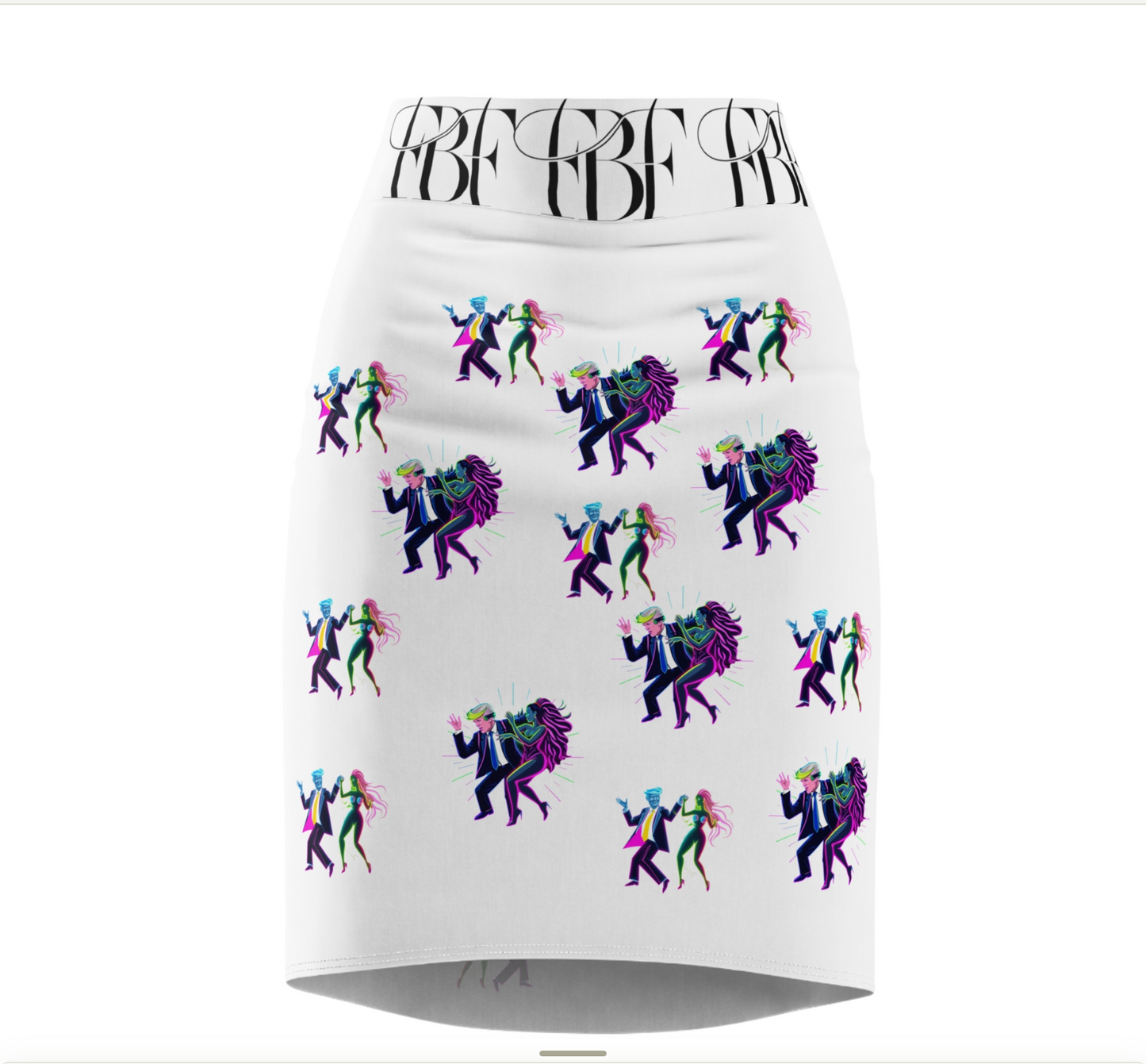 Stylish Dance-Themed Women's Pencil Skirt, Trendy Skirt for Parties, Night Out, Dance Lovers, Gift for Her, Unique Fashion Statement