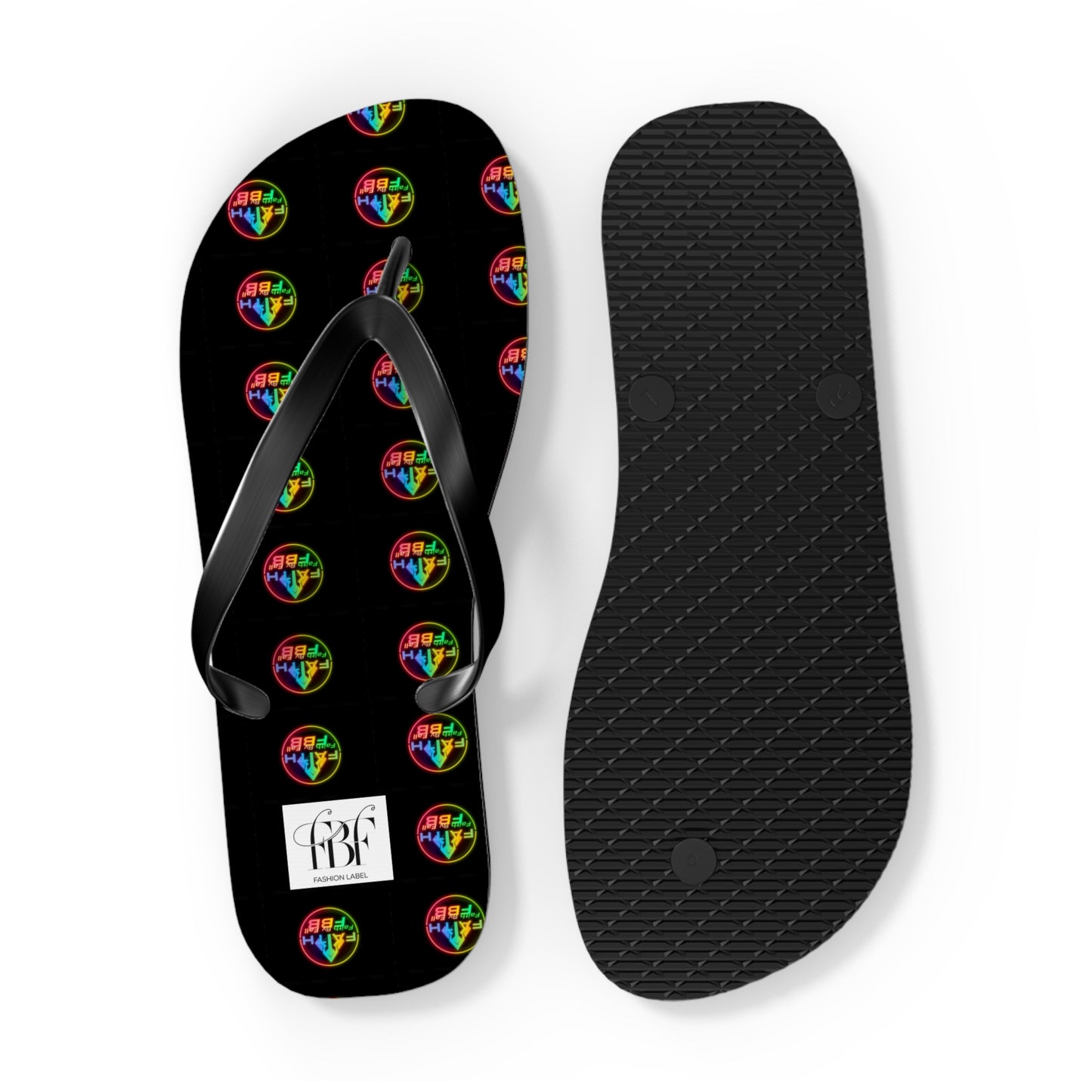 Vibrant Faith Flip Flops | Summer Style, Beachwear, Casual Sandals, Vacation Footwear, Fun Gift for Friends