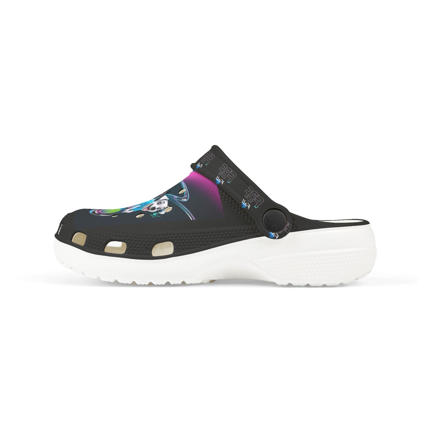 Fun Colorful Kid's EVA Foam Clogs with Neon Design
