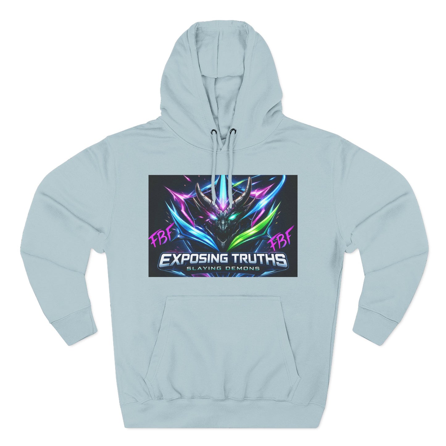 Three-Panel Fleece Hoodie