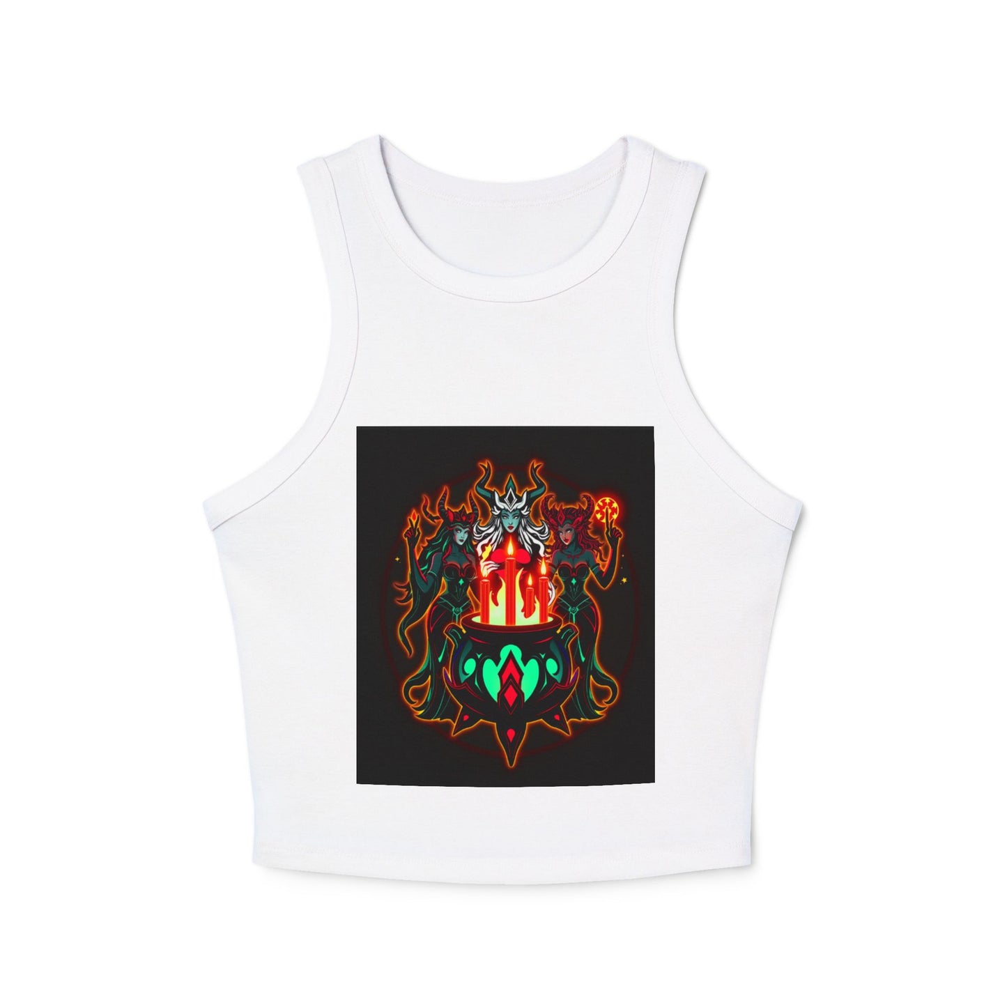 Flame Goddess Tank — Women's Racerback Crop Tank Top