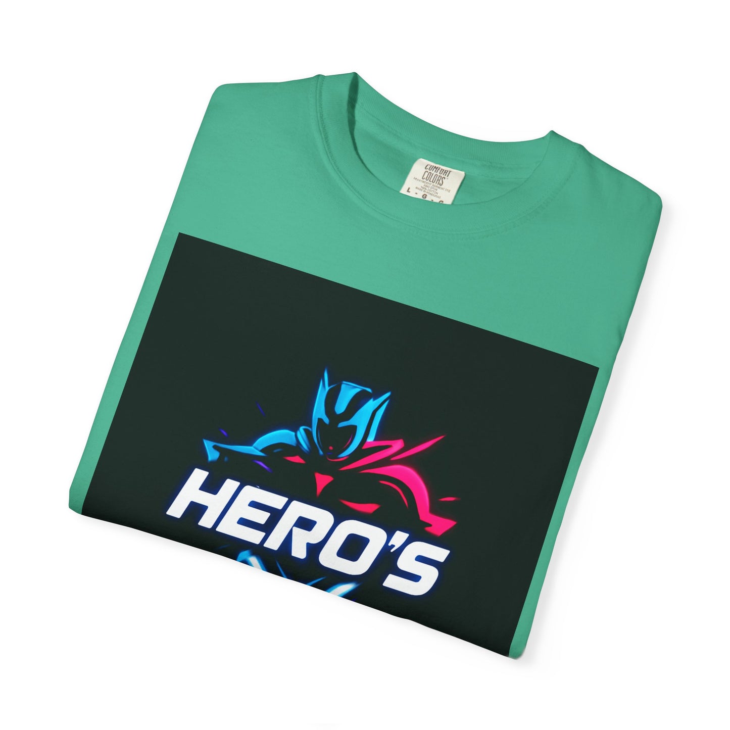 Hero's Unisex Garment-Dyed T-shirt, Casual Tee, Perfect for Gifting, Comic Fans, Hero Celebrations, Graphic Tee, Everyday Wear