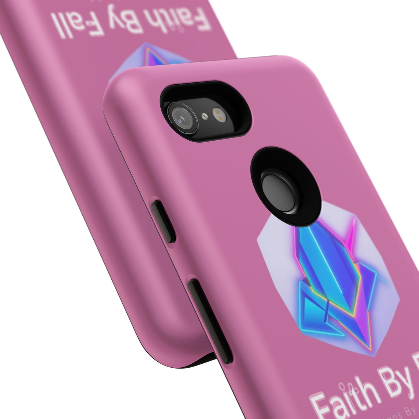 Vibrant Phone Case with Motivational Design - Faith By Fall, Colorful Phone Cover, Customizable Mobile Accessory, Unique Gift Idea, [...]