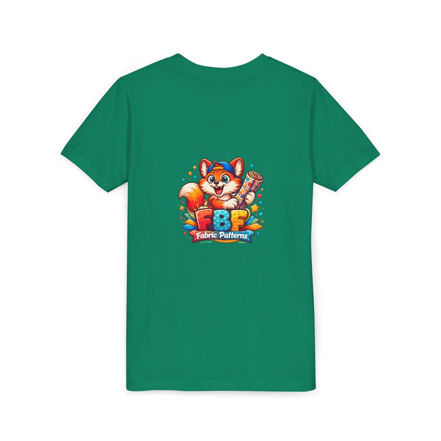 Youth Tee — Colorful Cartoon Fox 'FBF' Logo Kids Shirt