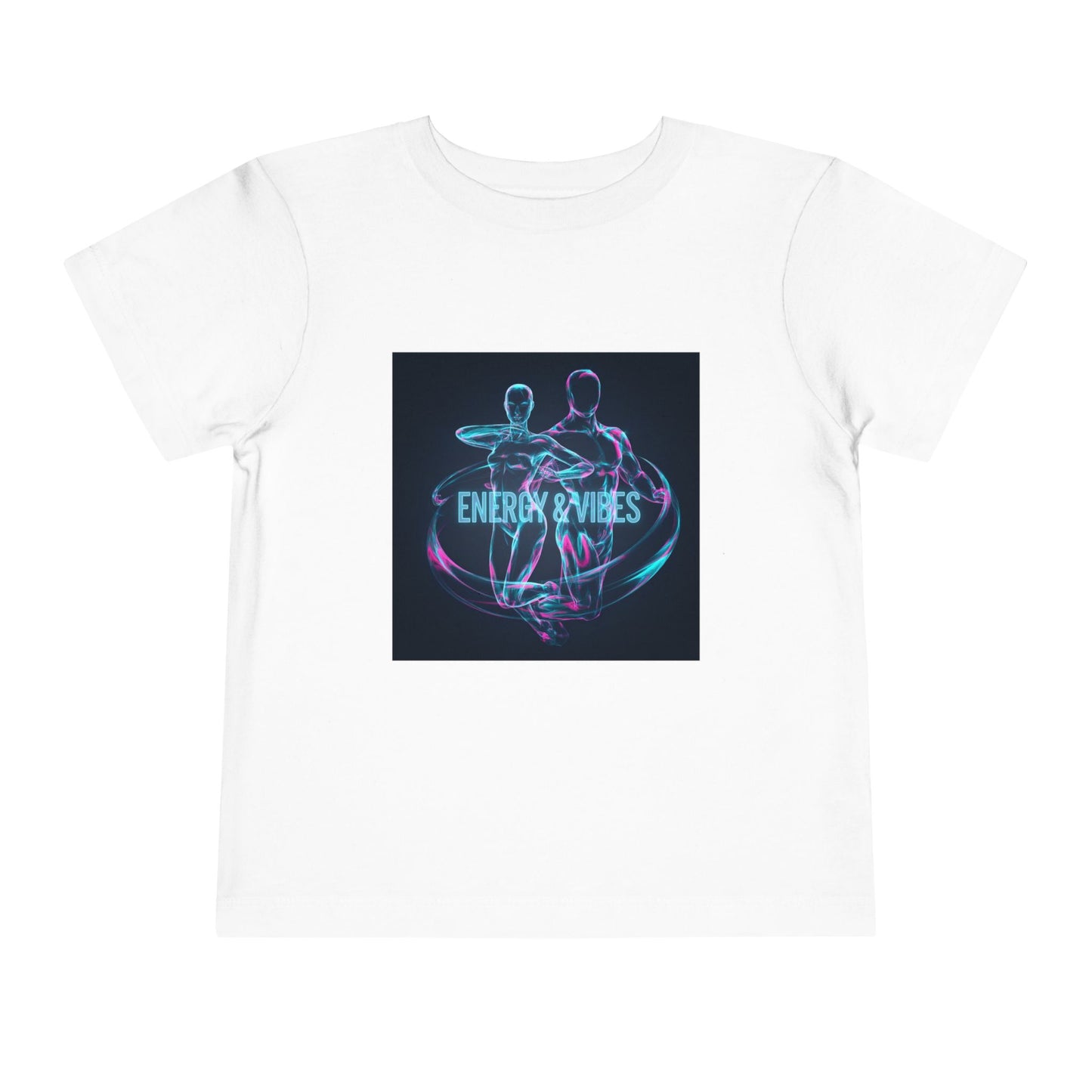 Toddler Tee — Energy & Vibes Neon Dance Graphic