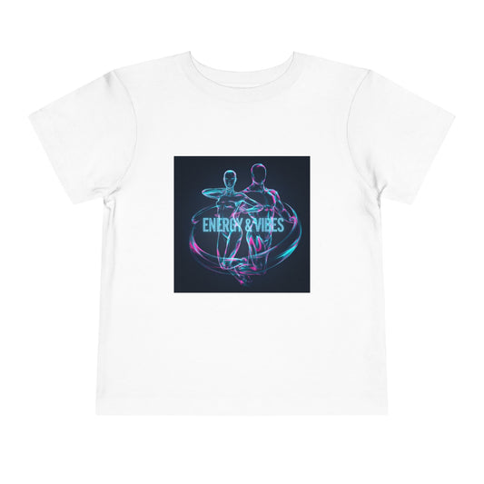 Toddler Tee — Energy & Vibes Neon Dance Graphic