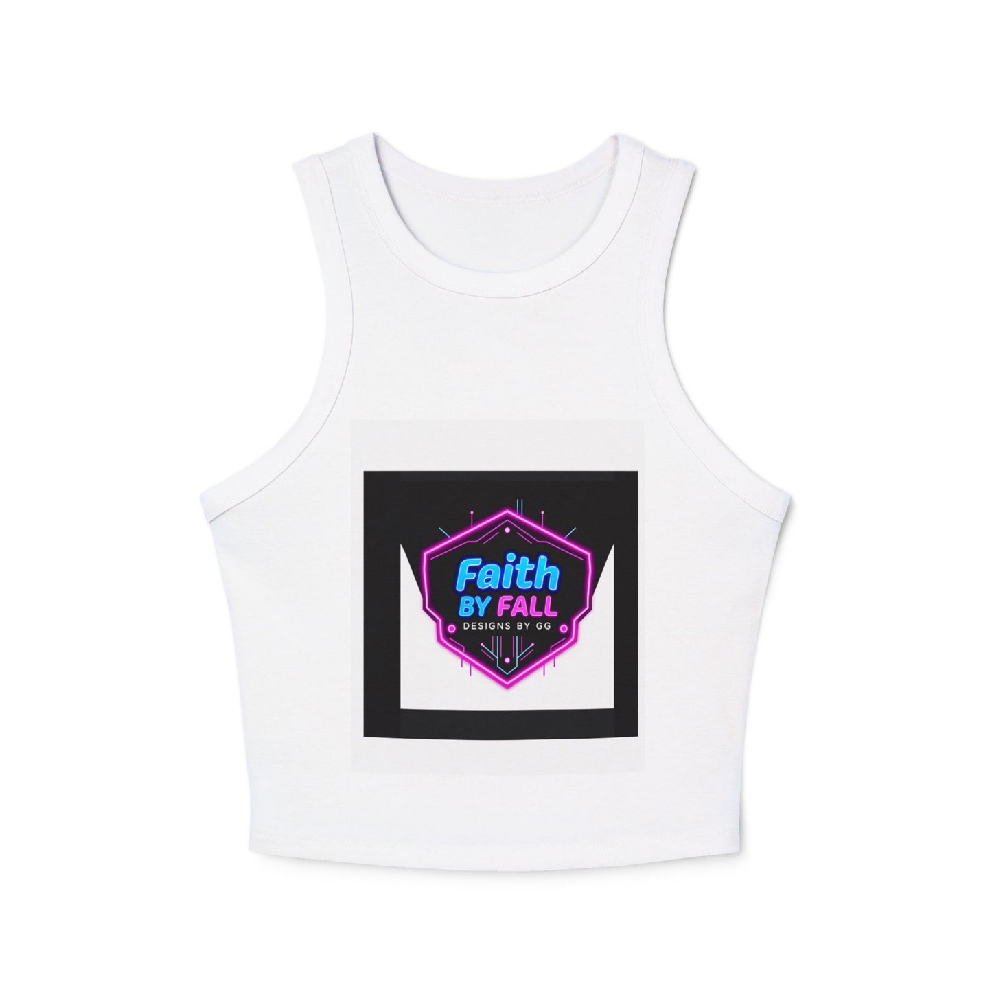 Faith by Fall Women's Crop Tank, Stylish Summer Top, Festival Wear, Workout Gear, Fashionable Gift for Her