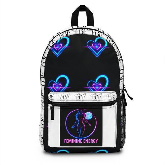 Feminine Energy Backpack, Trendy School Bag, Cute Travel Backpack, Stylish Daypack, Gifts for Her, Empowering Fashion Accessory