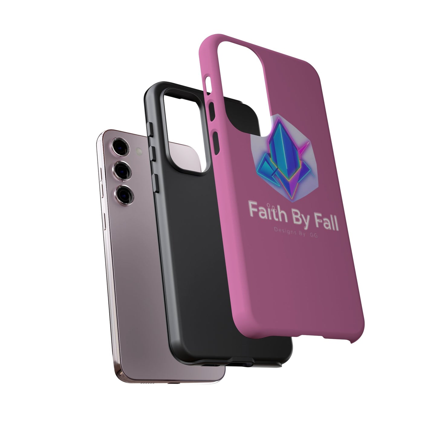 Vibrant Phone Case with Motivational Design - Faith By Fall, Colorful Phone Cover, Customizable Mobile Accessory, Unique Gift Idea, [...]