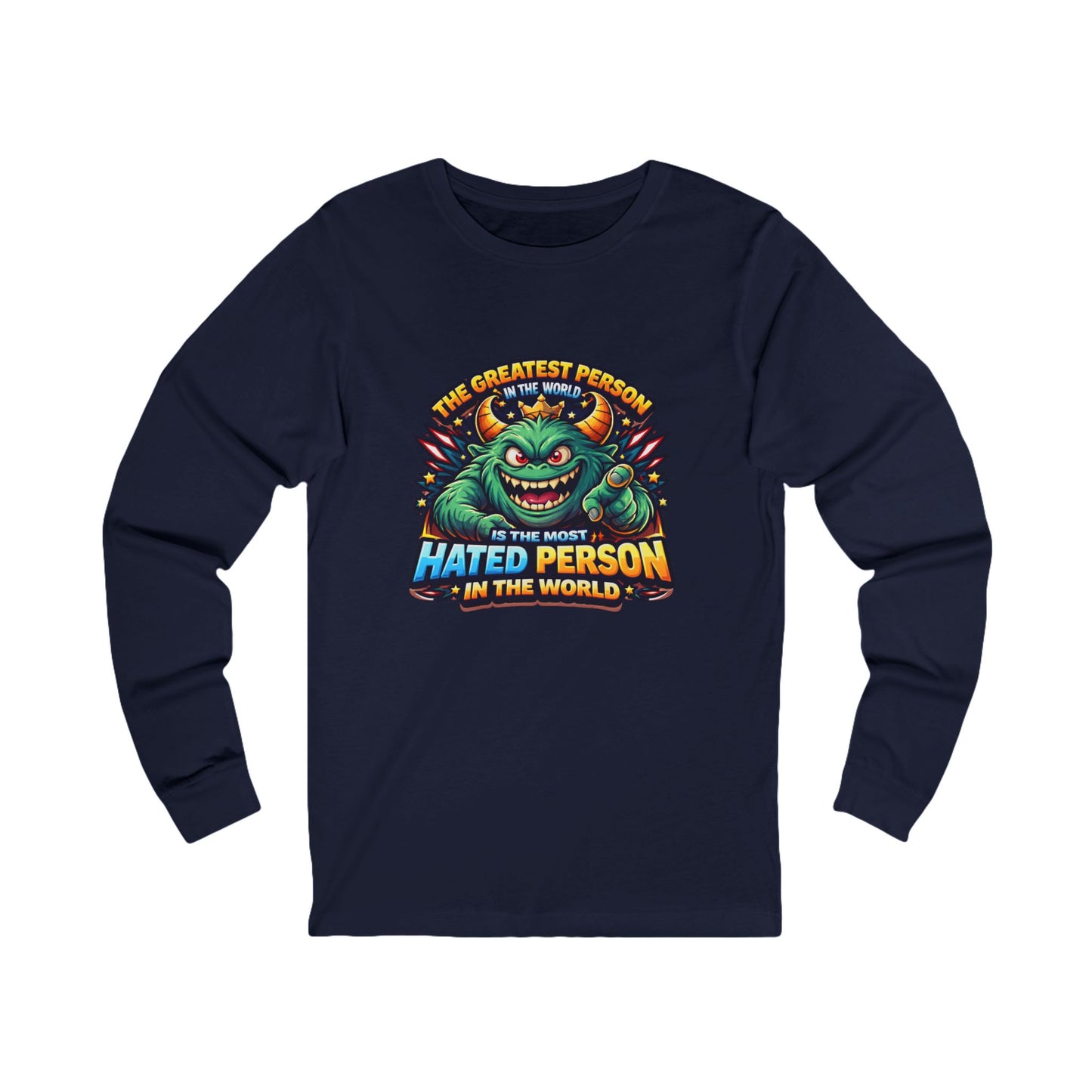 Greatest hated monster Unisex Jersey Long Sleeve Tee