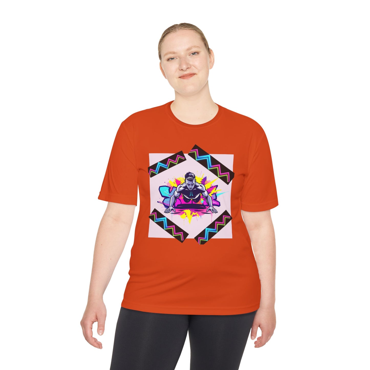 Vibrant Graphic Moisture Wicking Tee for Active Lifestyle
