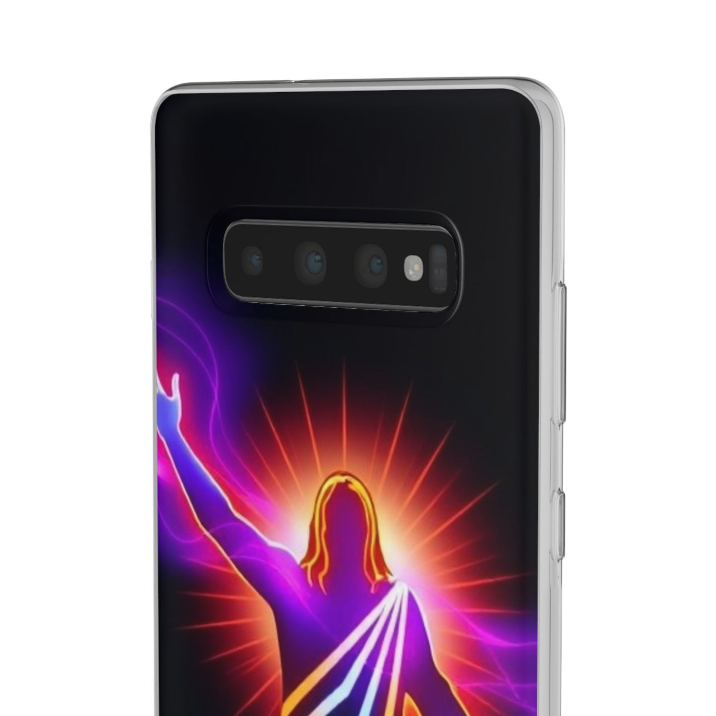 Inspirational Jesus Flexi Case - Colorful Phone Cover for Spiritual Connection