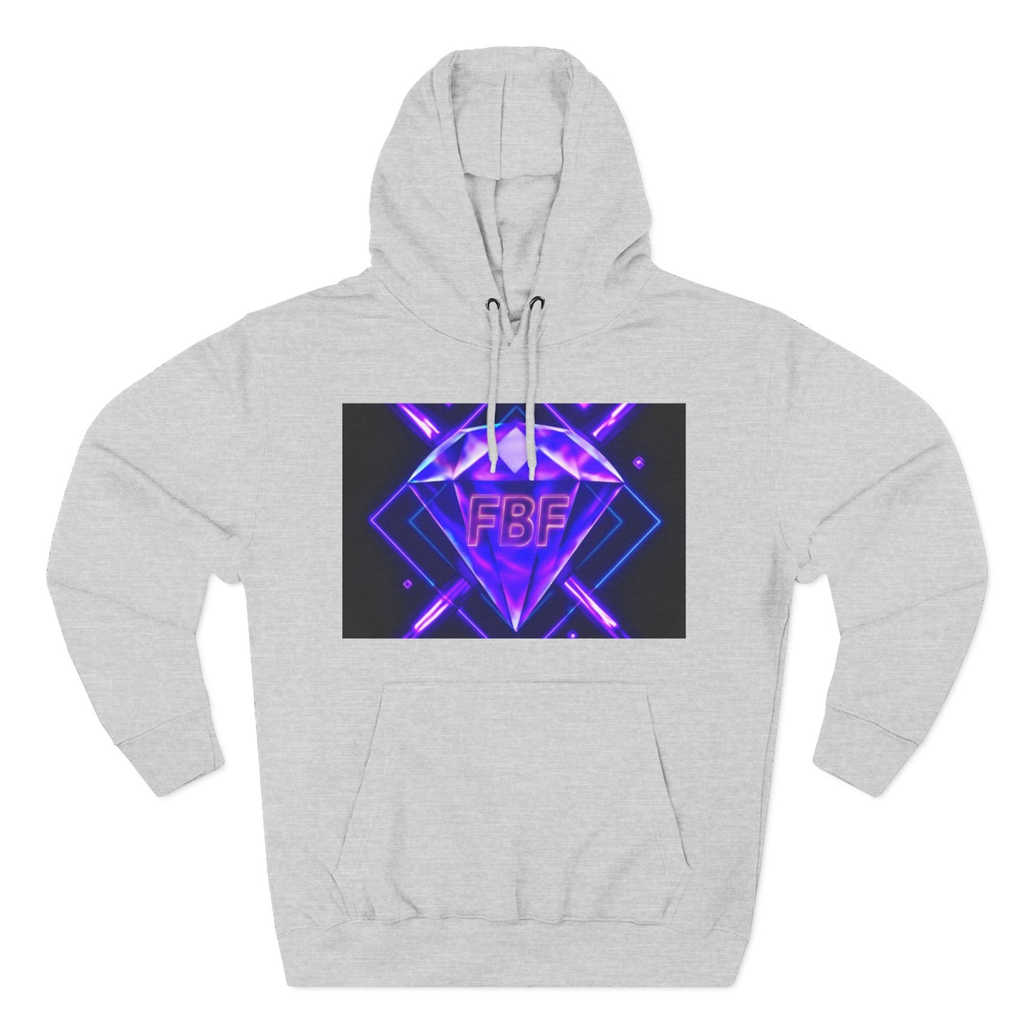 Futuristic Neon Fleece Hoodie, Stylish Sweatshirt, Vibrant Graphic Pullover, Perfect Gift for Tech Lovers, Unique Streetwear