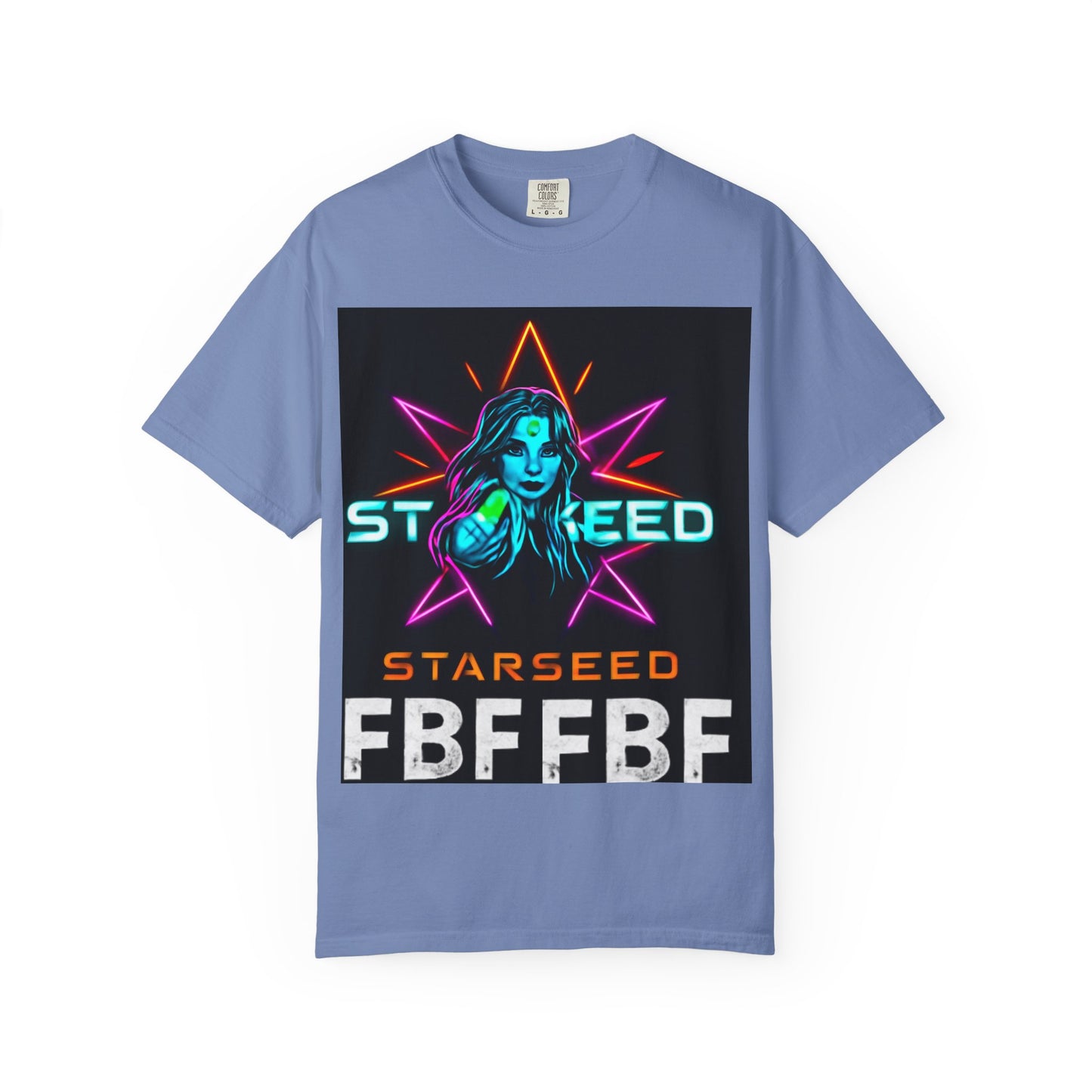 Neon Graphic T-Shirt - Starseed FBF Tee, Unisex Fashion, Cool Gift, Festival Wear, Retro Style, Casual Streetwear