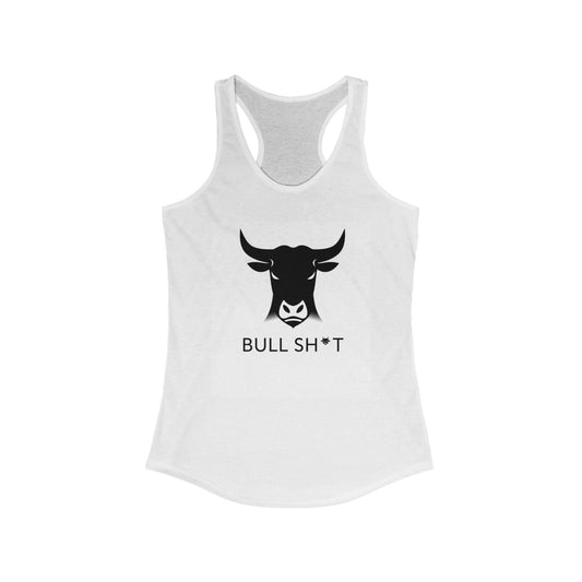 Funny Bull Sh*t Tank Top for Women, Casual Summer Top, Workout Tank, Gift for Cow Lovers, Perfect for BBQ Parties