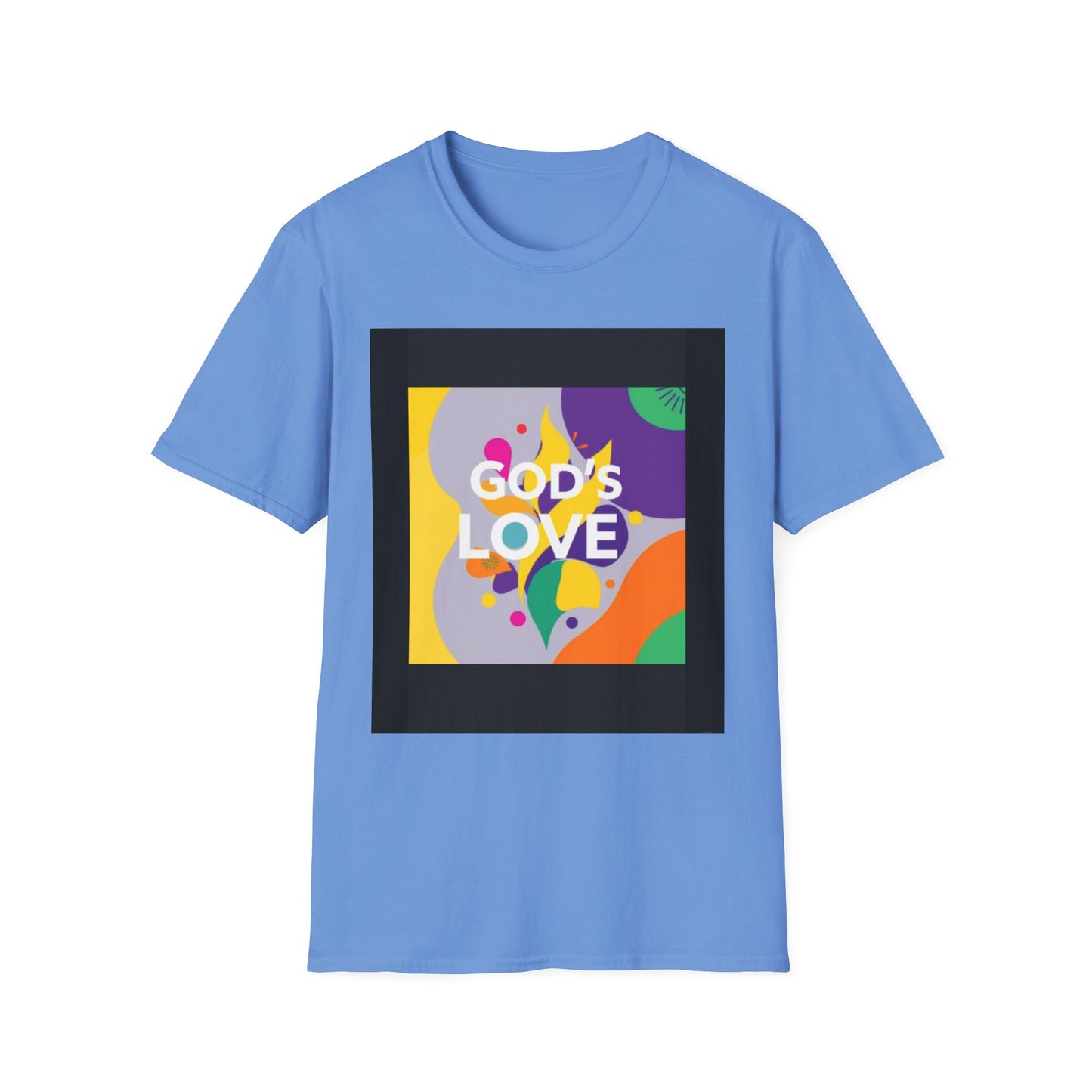 Unisex Softstyle T-Shirt with God's Love Design, Faith Shirt, Inspirational Tee, Christian Apparel, Gift for Believers, Everyday Wear