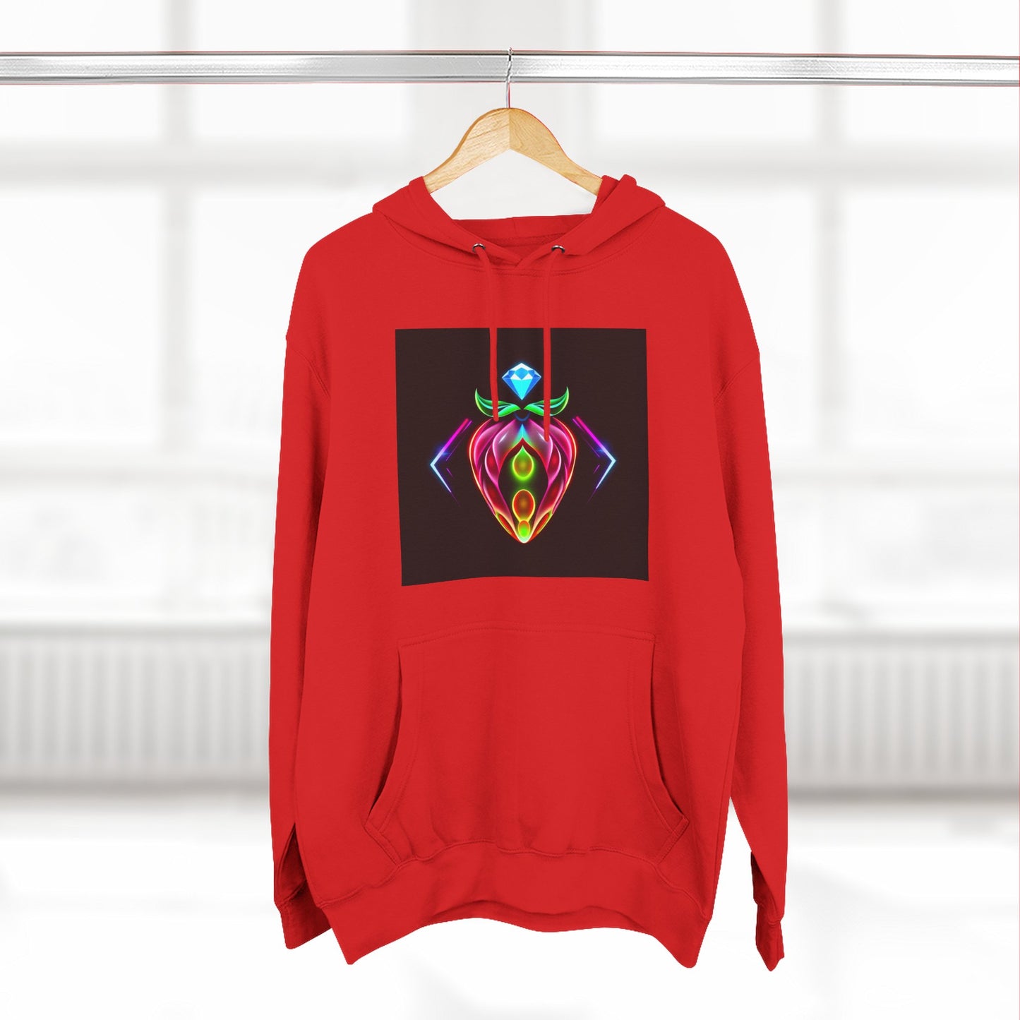 Vibrant Art Hoodie, Colorful Fleece Hoodie, Unique Sweatshirt, Artistic Gift, Cozy Layer for Every Occasion