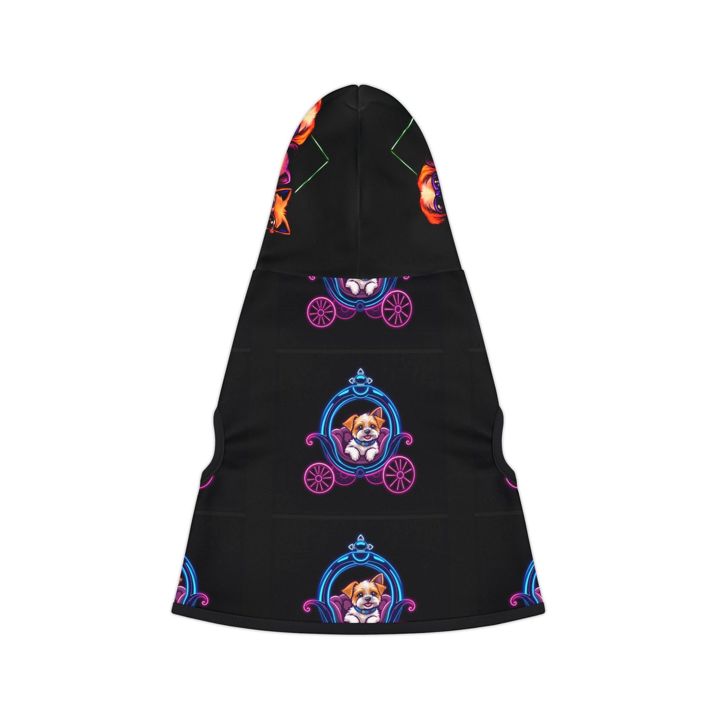 Stylish Pet Hoodie with Playful Carriage Design - Ideal for Fashionable Pets