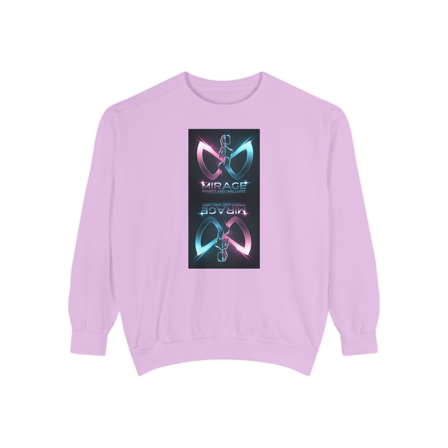 Retro Neon Mirage Sweatshirt — 'Mirage' Vaporwave Graphic Crewneck