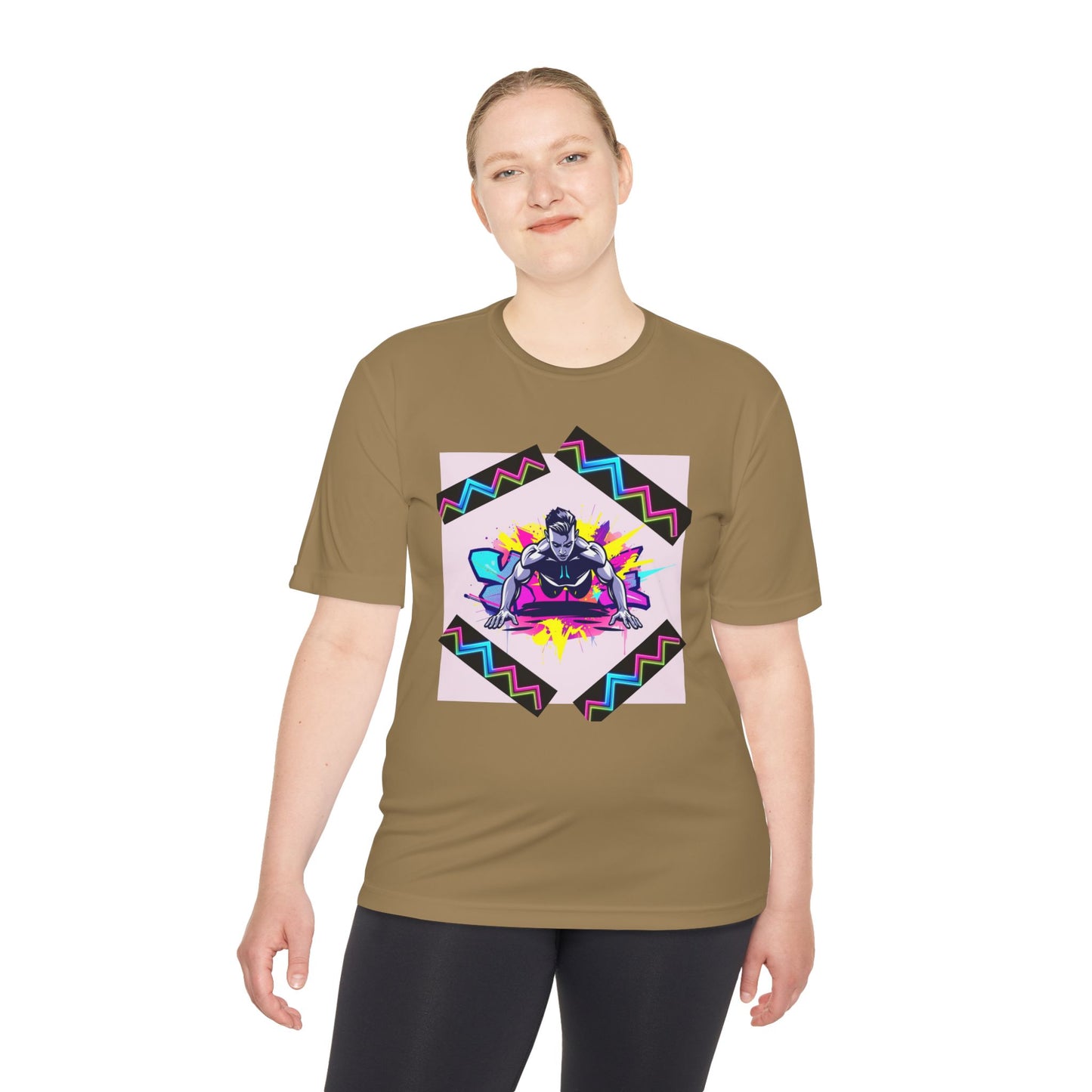 Vibrant Graphic Moisture Wicking Tee for Active Lifestyle