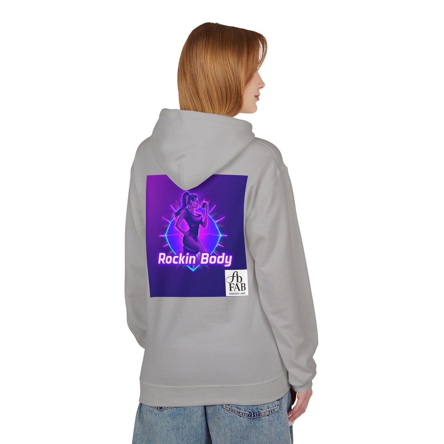 Rock Your Body Fleece Hoodie | Unisex Midweight Hoodie, Cozy Sweatshirt, Unique Gift for Fitness Lovers, Casual Wear, Music Inspired Apparel
