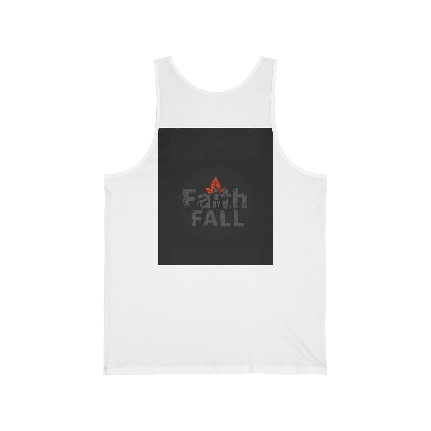 Fall Faith Unisex Jersey Tank Top - Inspirational Autumn Apparel