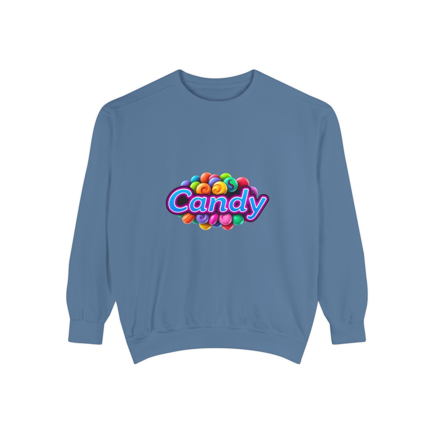 Candy-Themed Unisex Garment-Dyed Sweatshirt - Nostalgic Apparel for Sweet Lovers, Cozy Casual Wear, Gift for Candy Lovers, Colorful [...]