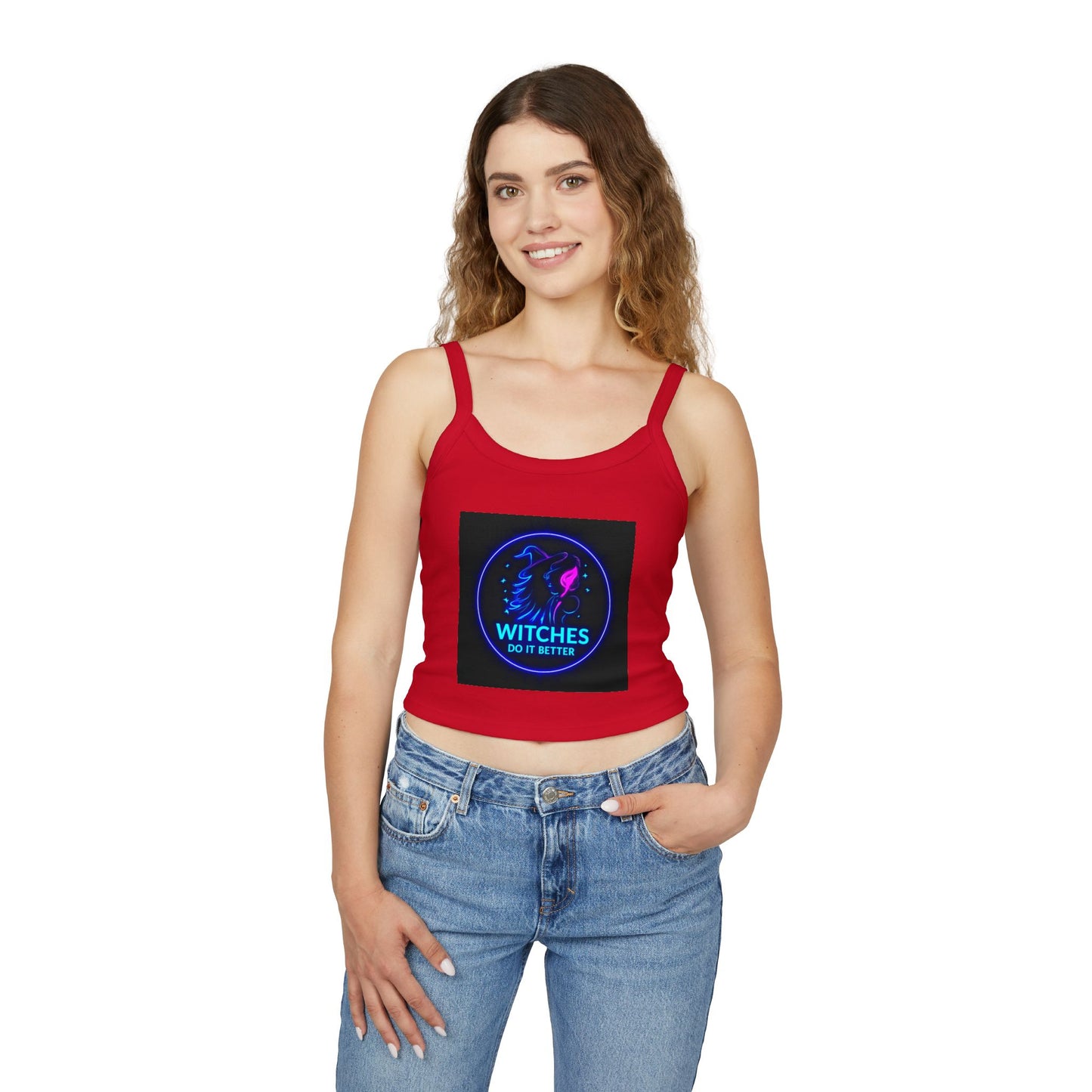 Women's Neon Graphic Tank Top - Perfect for Witches & Festival Lovers, Summer Fashion, Witchy Vibes, Occasions & Celebrations