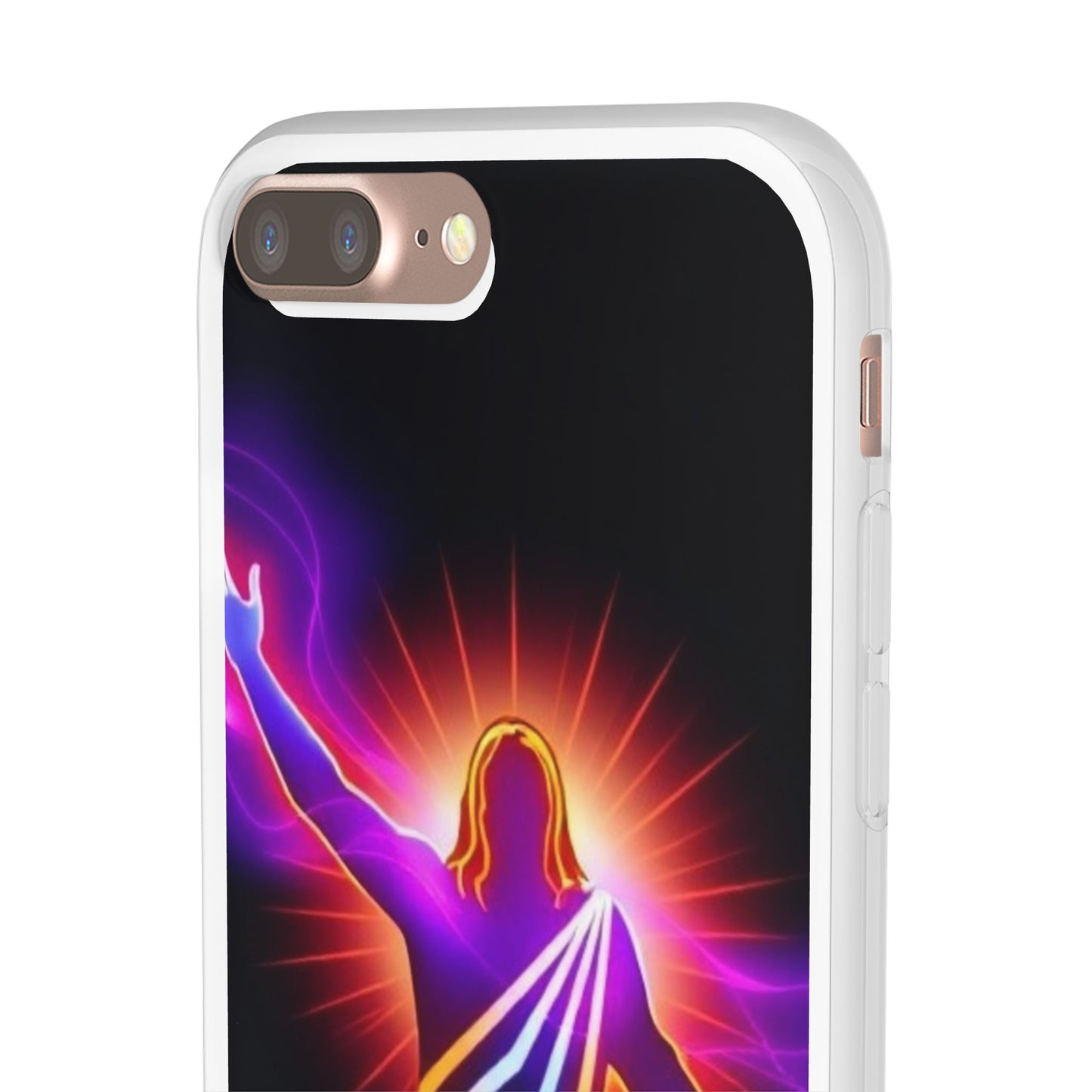 Inspirational Jesus Flexi Case - Colorful Phone Cover for Spiritual Connection