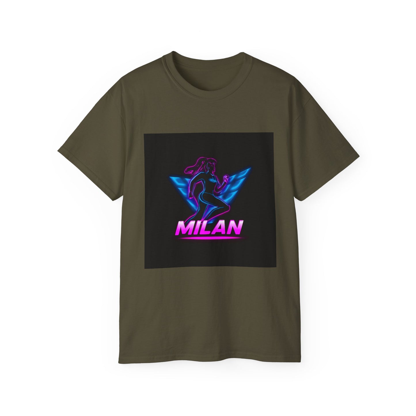 Milan Graphic Tee, Unisex Ultra Cotton T-Shirt, Retro Sportswear, Casual Streetwear, Birthday Gift, Unique Fashion Statement