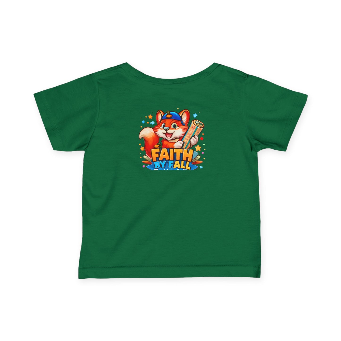 Infant Tee — Cute Fox "Faith Fox" Graphic Baby Shirt