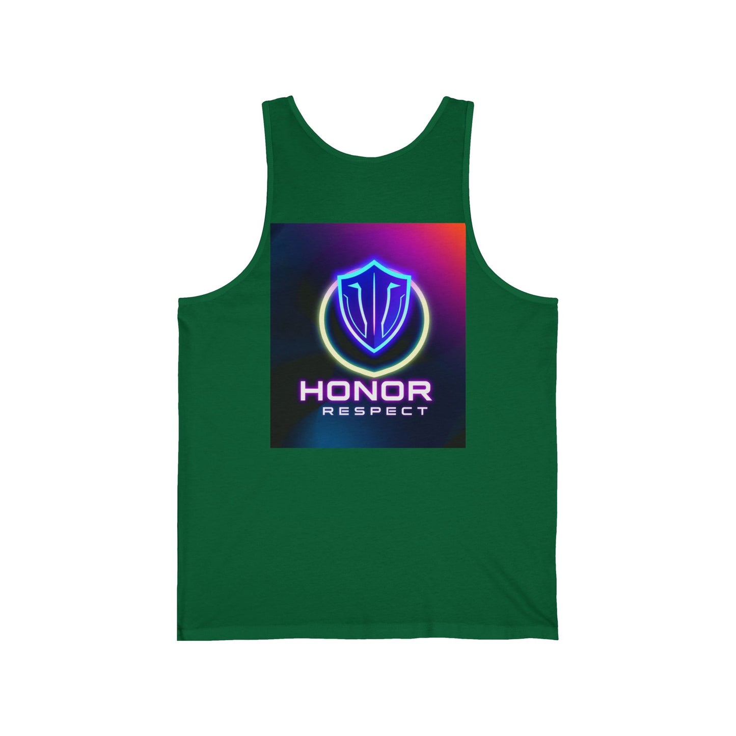 Neon Graphic Tank Top, Inspiring Workout Apparel, Unisex Jersey Tank, Perfect Summer Wear, Motivational Fitness Gift, Integrity Honor [...]