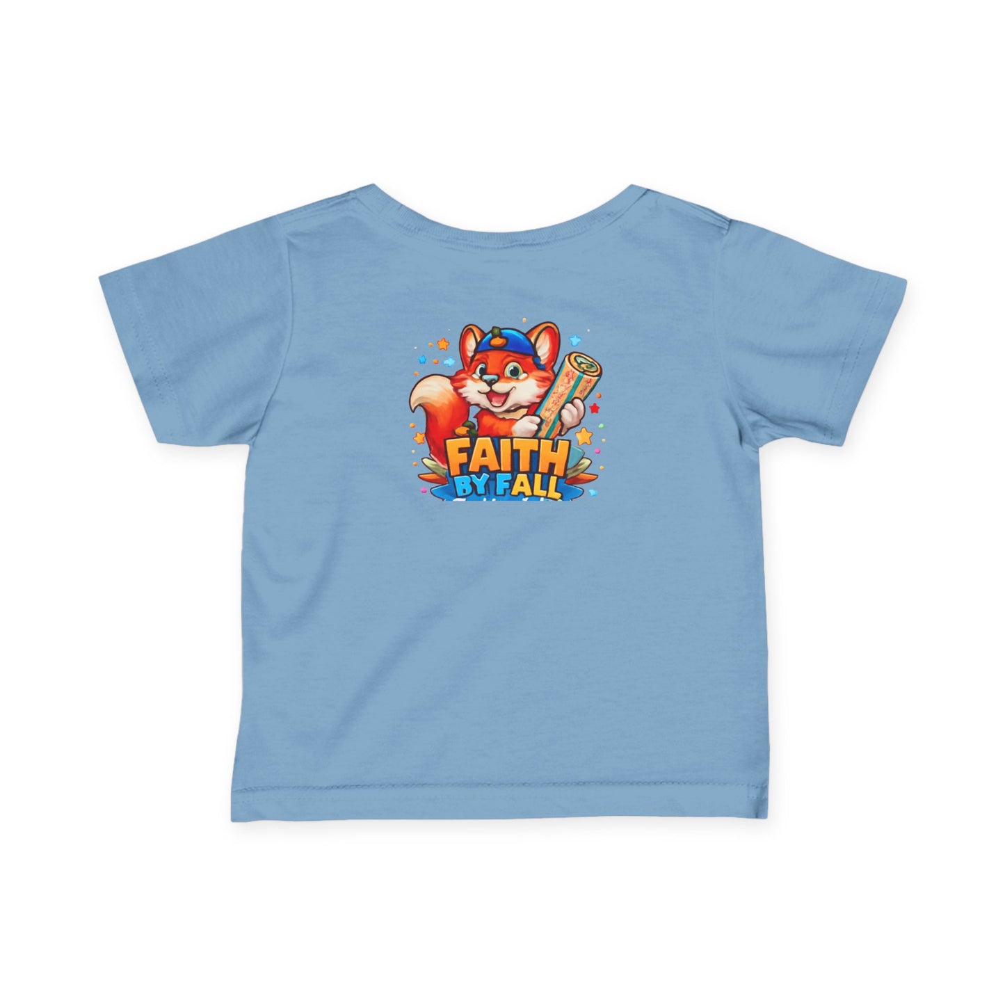 Infant Tee — Cute Fox "Faith Fox" Graphic Baby Shirt