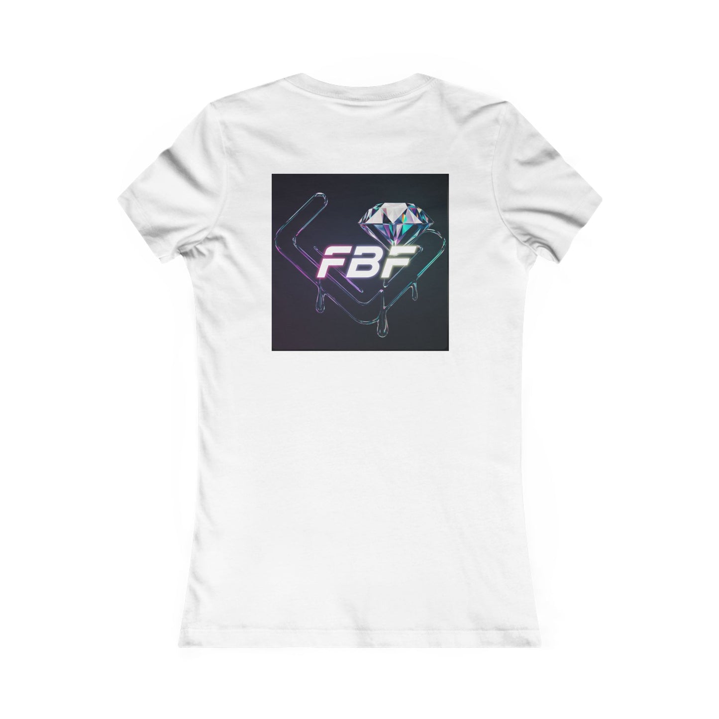 Women’s Graphic Tee — Neon ‘The One’ Portrait with Back Diamond FBF Logo