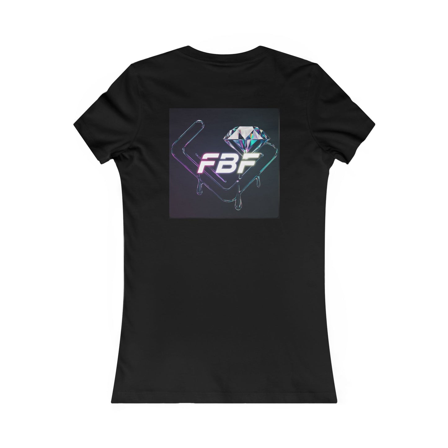 Women’s Graphic Tee — Neon ‘The One’ Portrait with Back Diamond FBF Logo