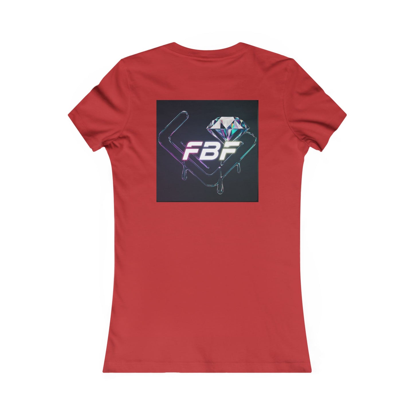 Women’s Graphic Tee — Neon ‘The One’ Portrait with Back Diamond FBF Logo
