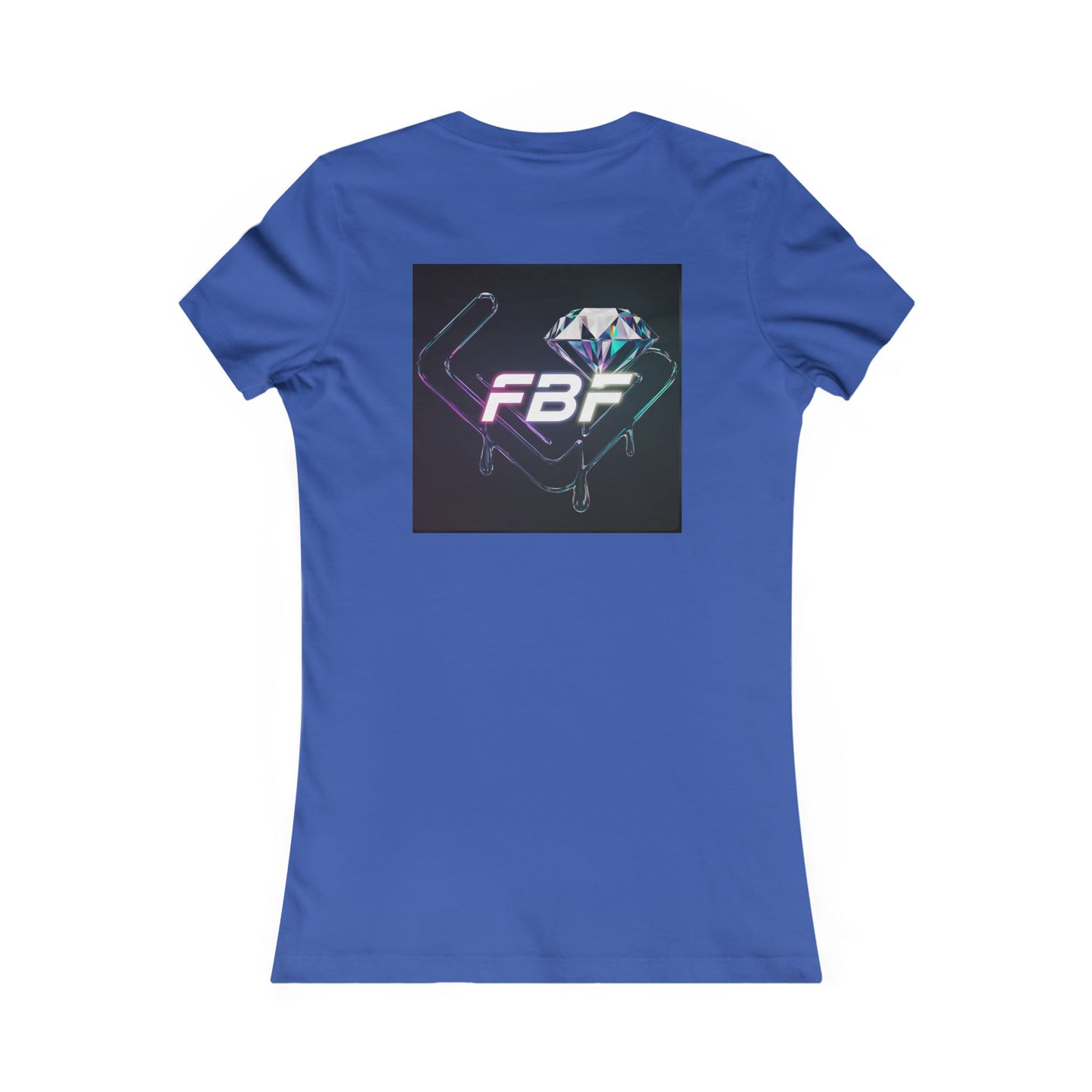 Women’s Graphic Tee — Neon ‘The One’ Portrait with Back Diamond FBF Logo