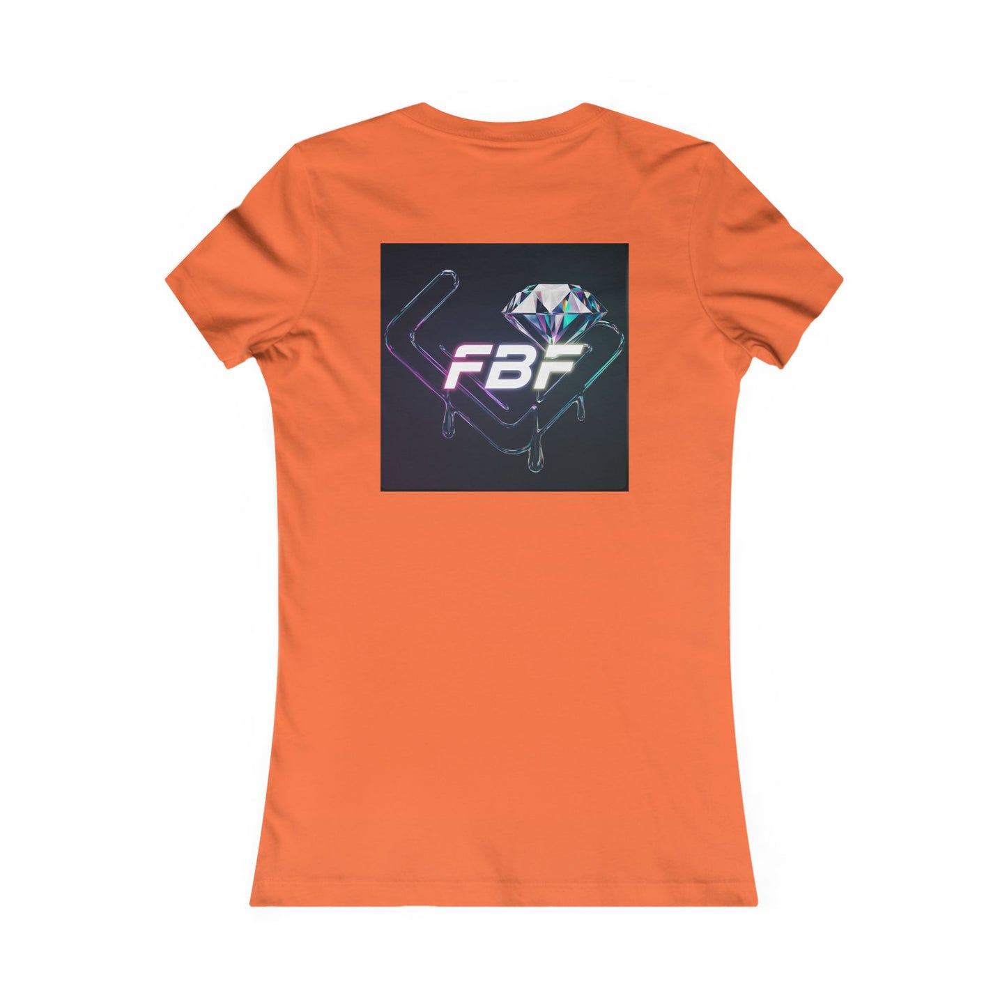 Women’s Graphic Tee — Neon ‘The One’ Portrait with Back Diamond FBF Logo