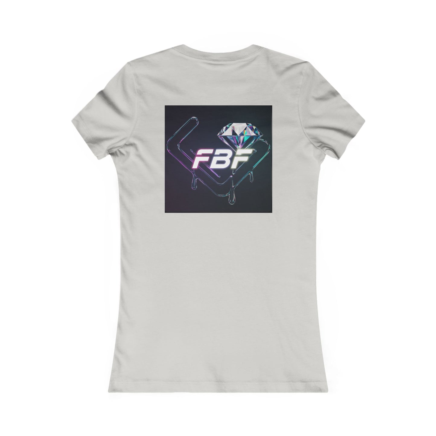Women’s Graphic Tee — Neon ‘The One’ Portrait with Back Diamond FBF Logo