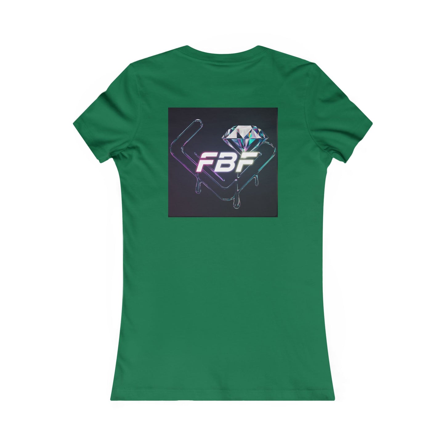 Women’s Graphic Tee — Neon ‘The One’ Portrait with Back Diamond FBF Logo