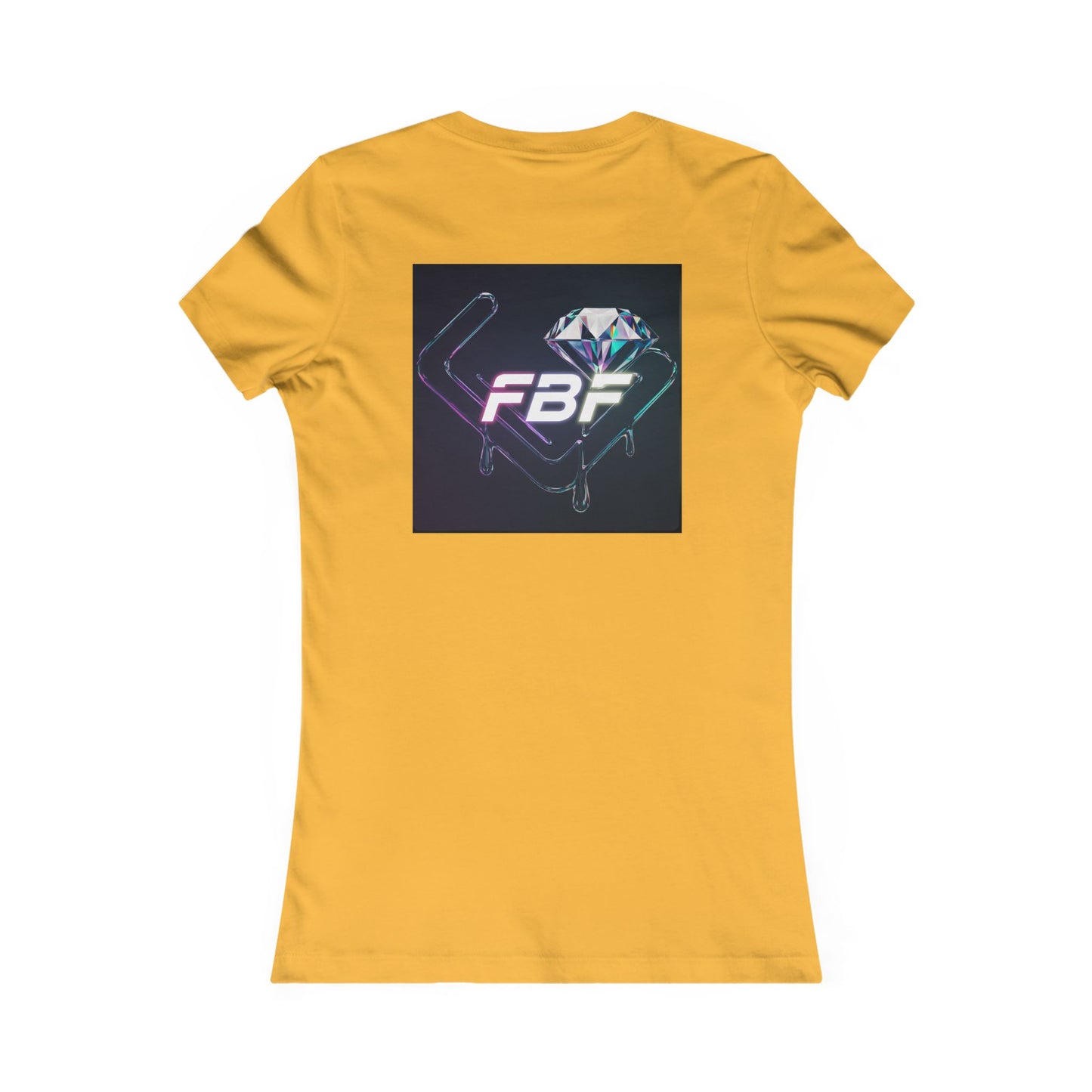 Women’s Graphic Tee — Neon ‘The One’ Portrait with Back Diamond FBF Logo
