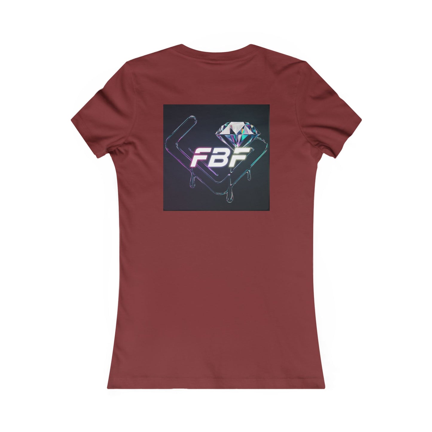 Women’s Graphic Tee — Neon ‘The One’ Portrait with Back Diamond FBF Logo