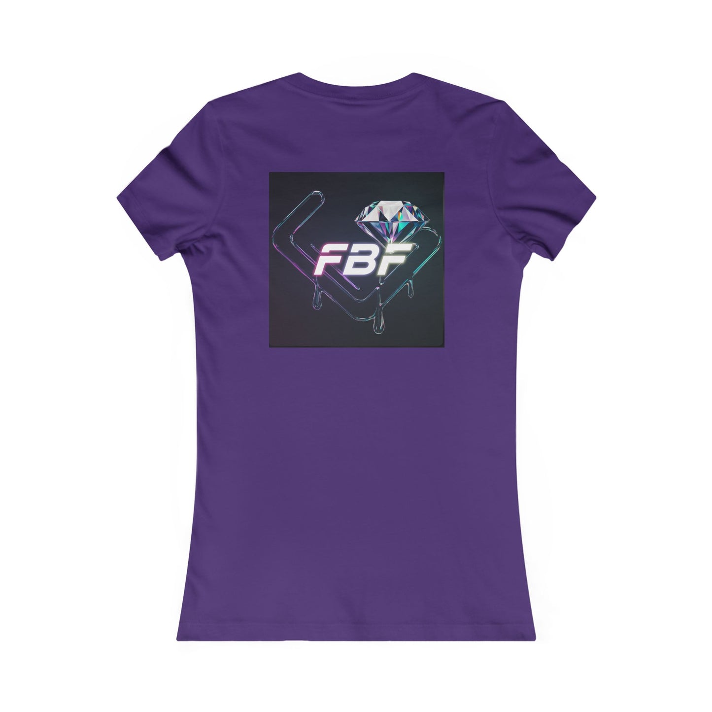 Women’s Graphic Tee — Neon ‘The One’ Portrait with Back Diamond FBF Logo